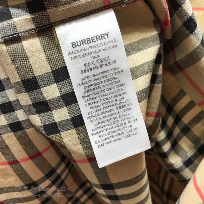 Burberry男裝 19/20FW新款 最高品質 巴寶莉格子秋季男襯衫  tzy2372
